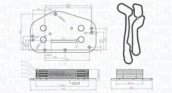 Oil Cooler, engine oil